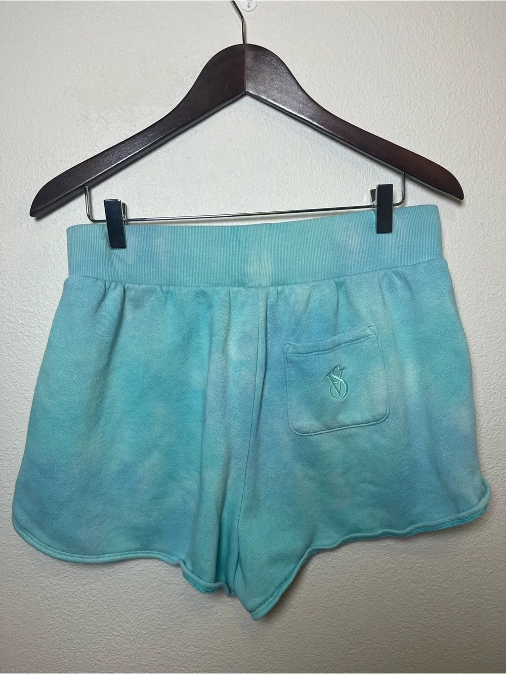 Victoria's Secret Turquoise Tie-Dye Athletic Pull-On Shorts